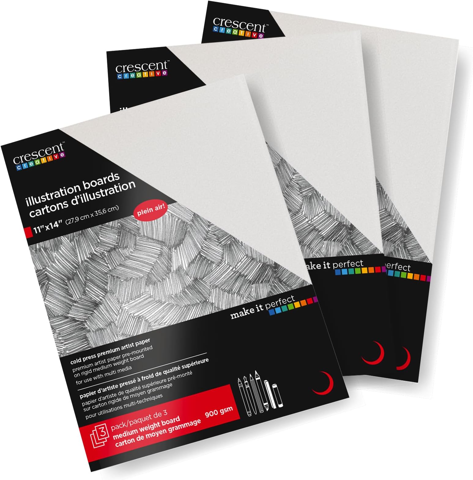 Crescent Creative Products Crescent Art & Illustration Board, 11" x 14", White