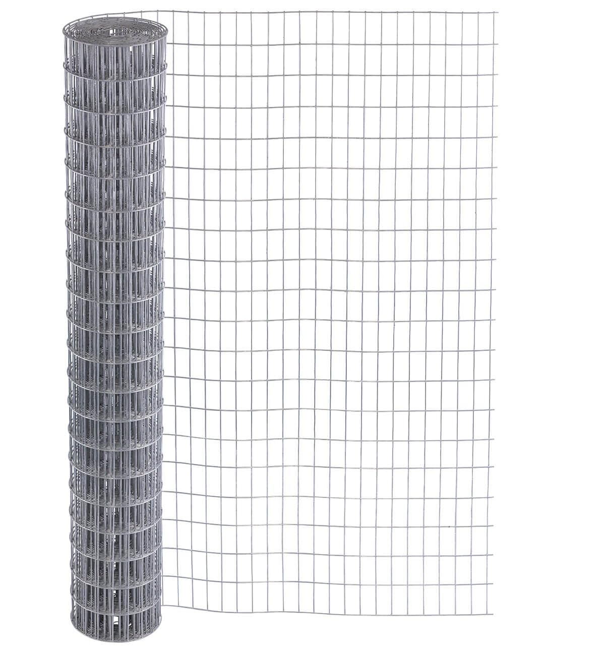 Garmix Marderzaun Verzinkt Maschendraht 4-Eck Drahtgitter 25x50mm (100cm x18m, 2,1mm)