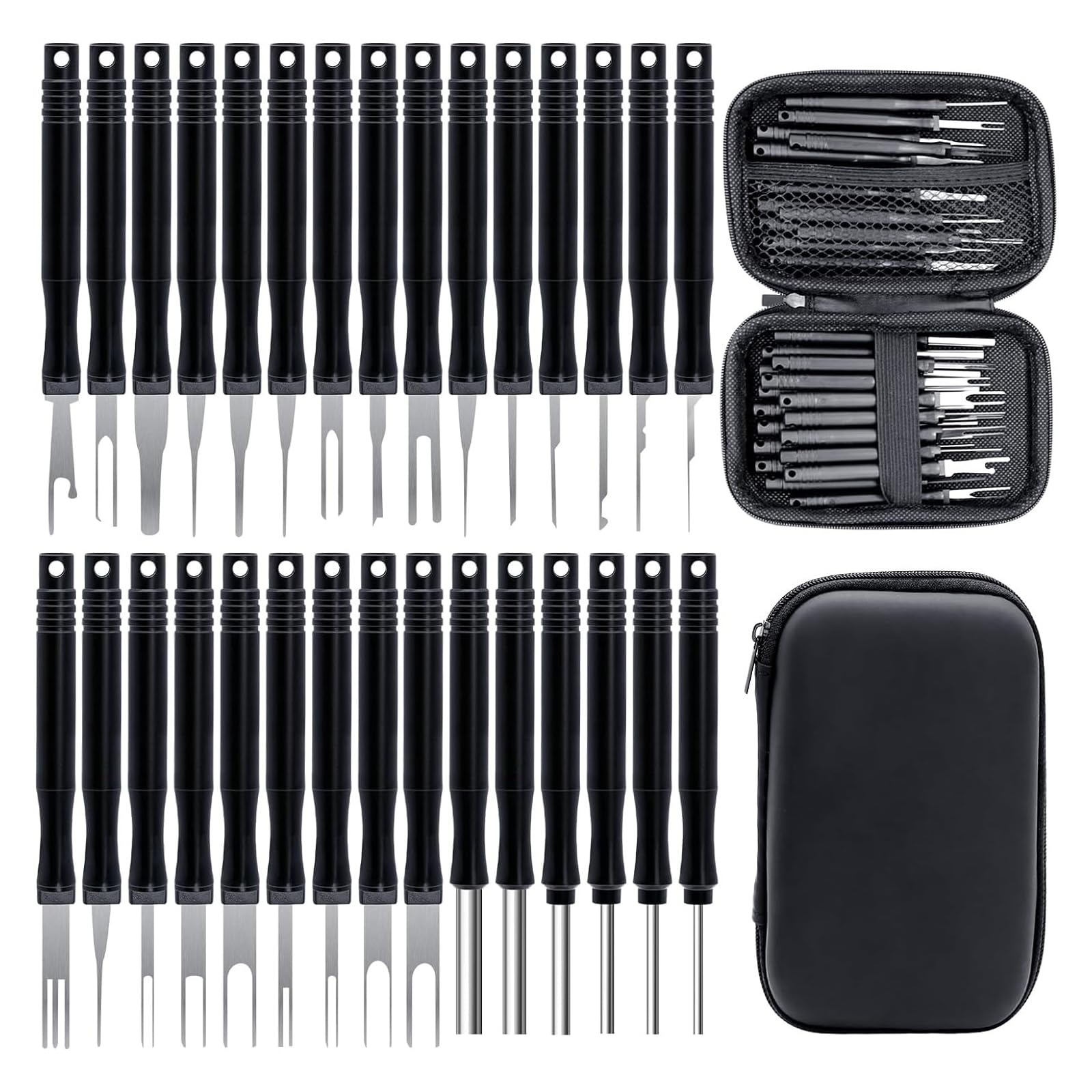 Kit de retrait de broches de terminal automobile avec 30 outils d'amortissement sans dommages