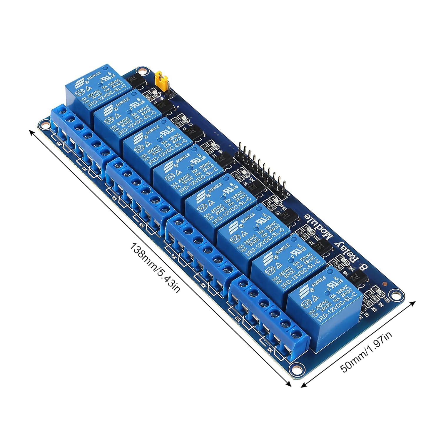 The Ide XLX 3PCS 4 Channel Relay Module Expansion Plate Load Controlled ...