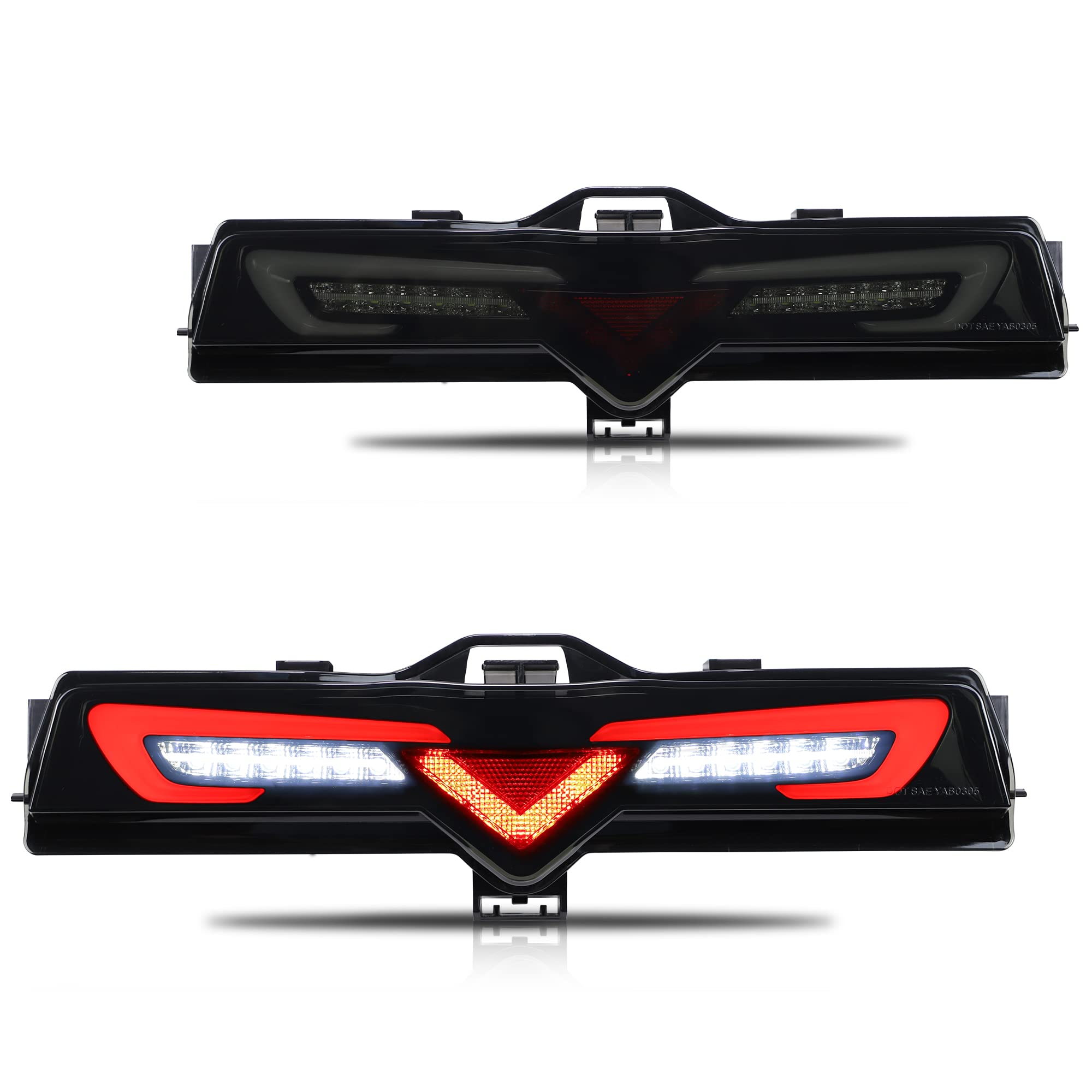 VLAND Rear Bumper Light Replacement Fit for GT86 2012-2020 Su-baru BRZ 2013-2018 S-cion FR-S 2012-2016 Tail Lights (smoked)