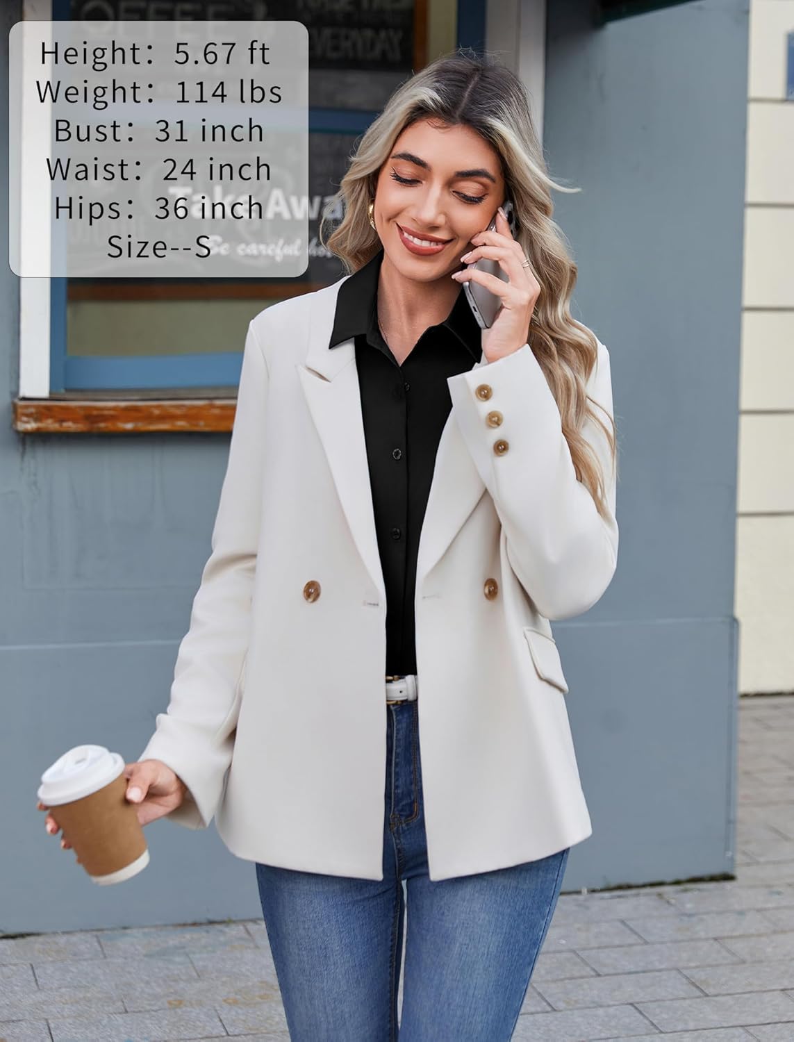 Zeagoo Button Down Shirts for Women Wrinkle Free Long Sleeve Collared Dress Blouses Casual Work Office Tunics Tops - Image 2