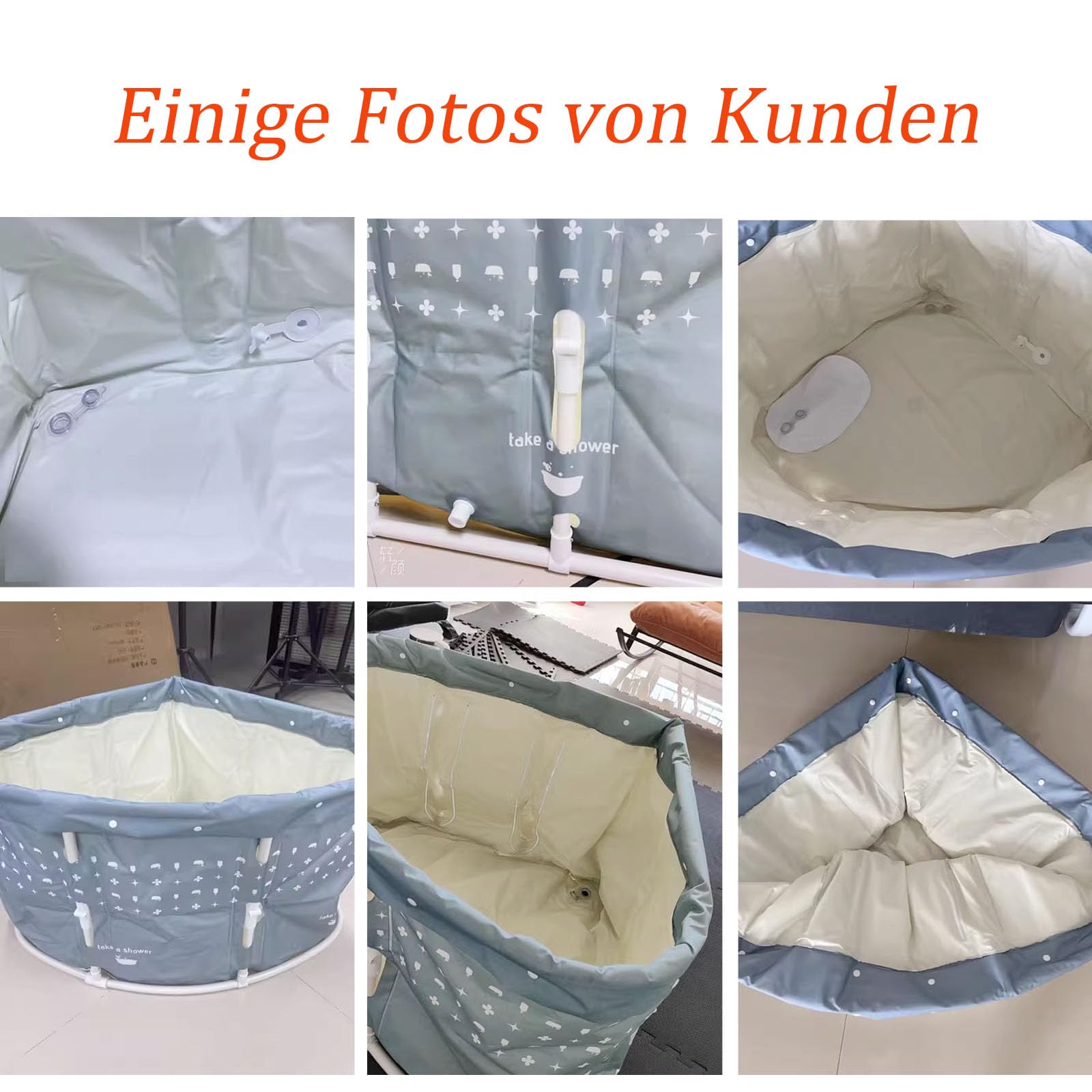 Faltbare Badewanne Für Erwachsene, 3s Ein Klick Falten, Freistehende Badewanne Mit Ablaufrohr, Tragbare Badewanne Für Home SPA, Eisbad