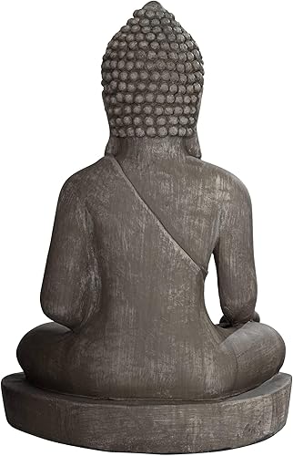 Miniatura 7 de Estatua de piedra de buda sentado. Para exteriores. De 29 12 pulgadas de alto.