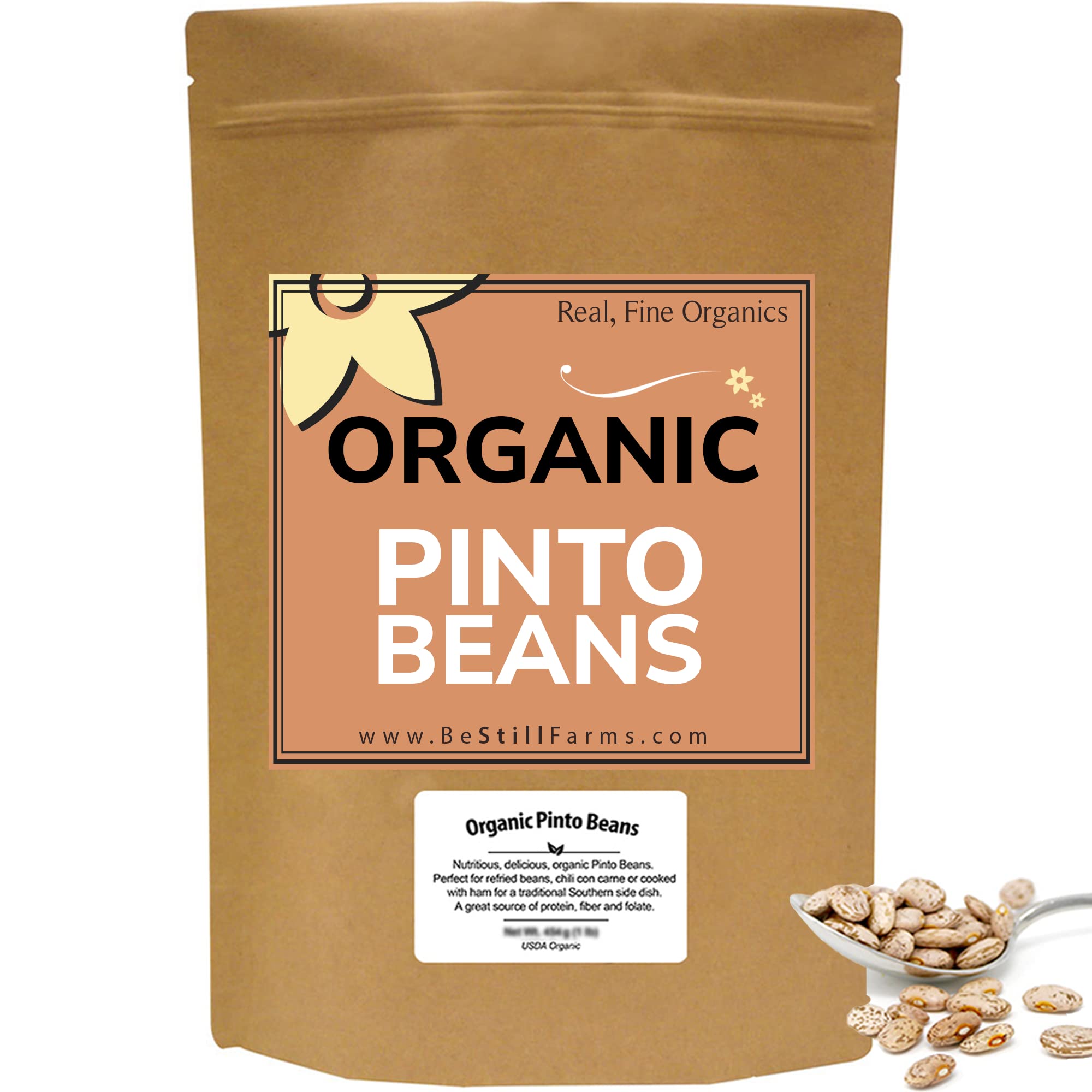 Buy Pinto Beans Dry Bulk (5lb) Dried Kidney Beans by Be Still Farms