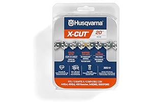 Chainsaw Chain Superior Lubrication, Low Kickback, and Durability with Husqvarna X-Cut SP33G