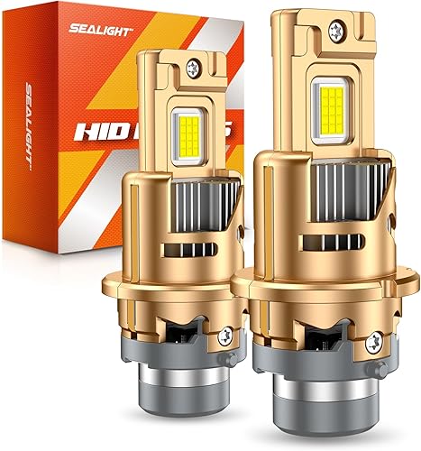Miniatura 10 de SEALIGHT H16 H8 H11 Bombillas LED antiniebla, 18000LM 800% de brillo 6500K Blanco frío, Bombilla antiniebla con anillo ajustable de 360°, 60000