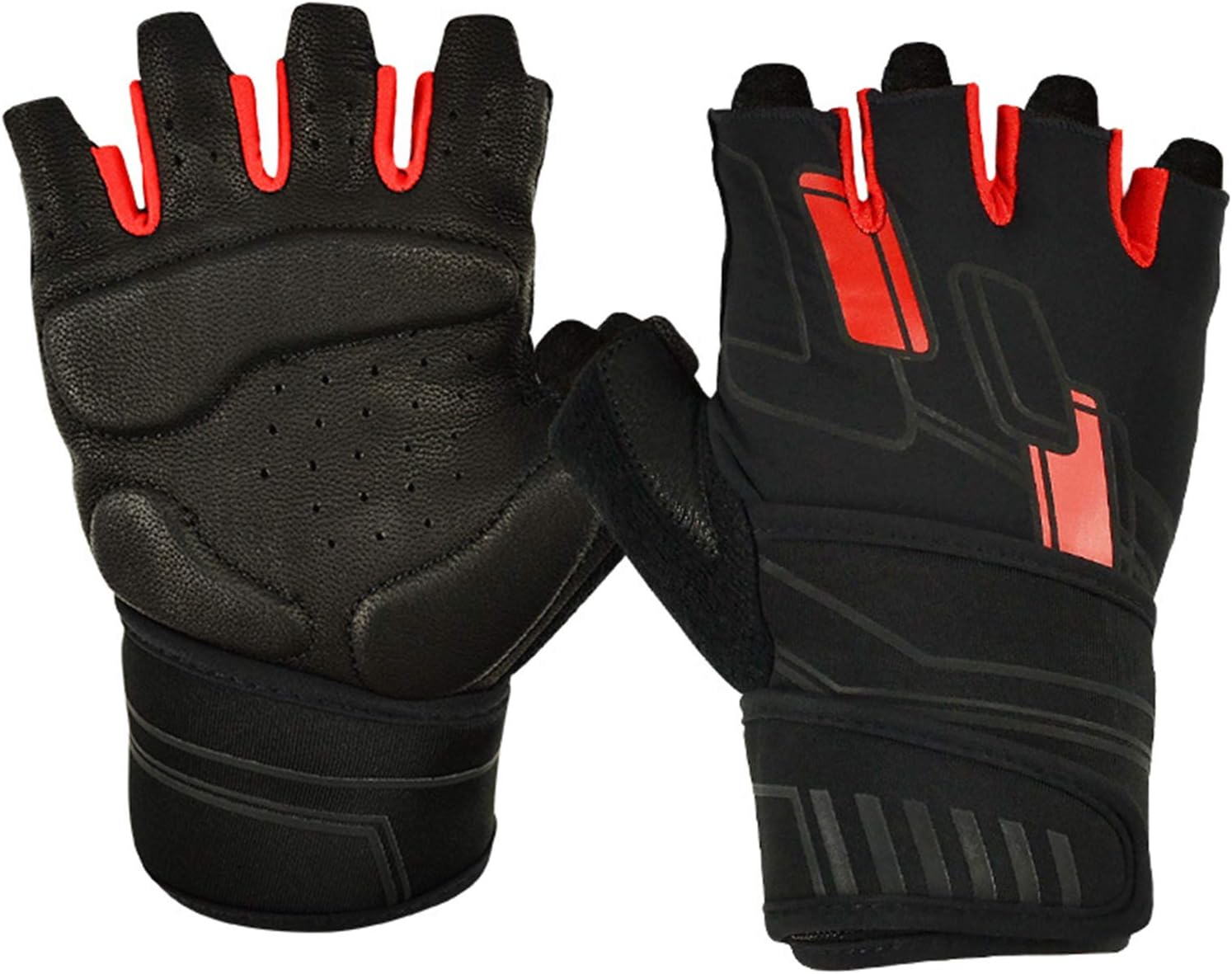 Fingerless Leather Cycling, Half Finger Gloves, Full Finger Half Finger Gloves for Men and Women Knuckle Gloves for Outdoor Sports and Work Suitable for Cycling Motorcycle,D,XS