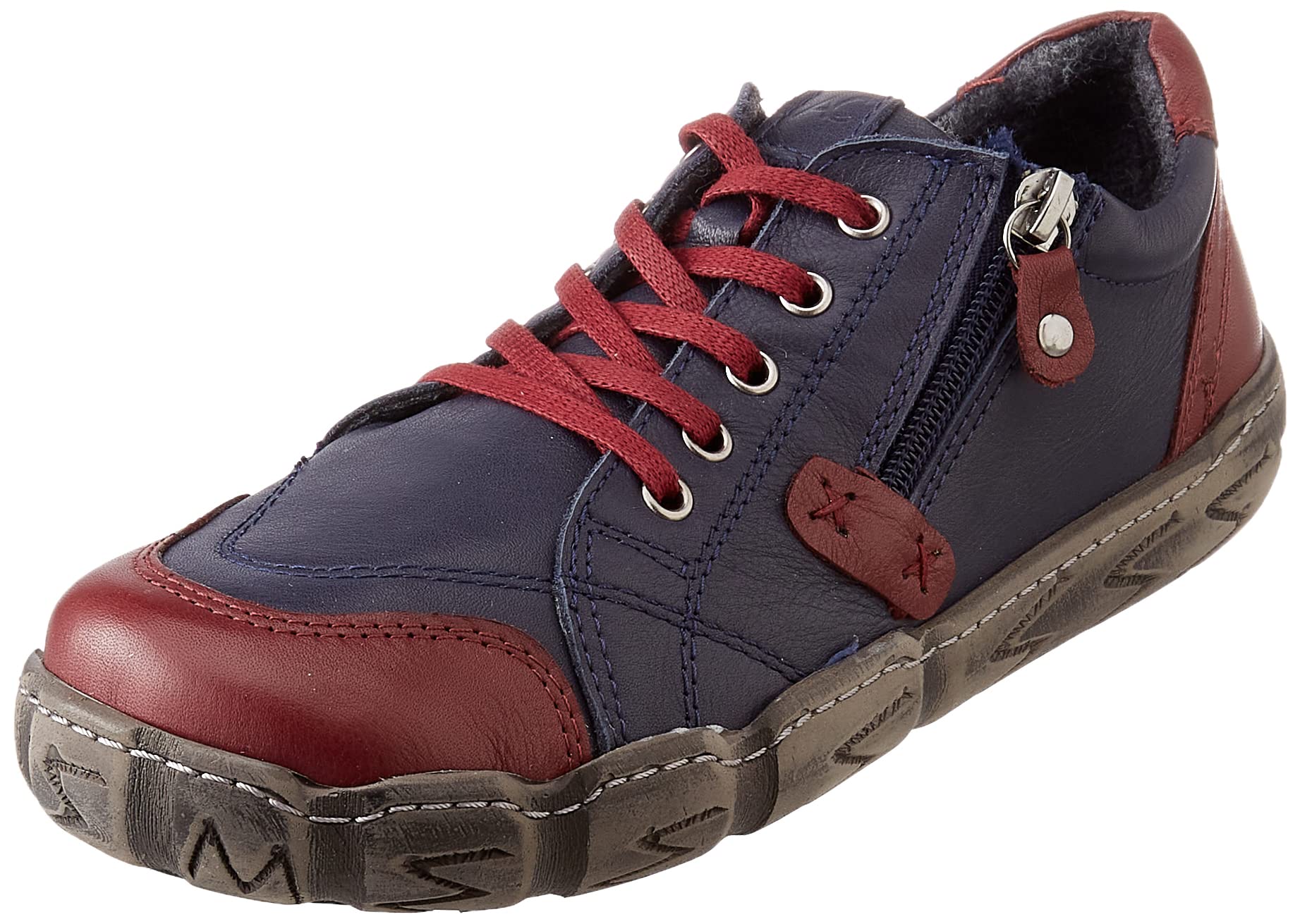 Andrea Conti Women's Boots Sneaker, Dark Blue Burgundy, 7.5 UK