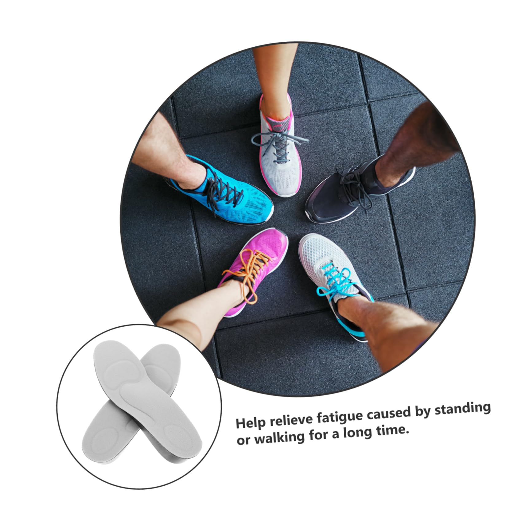 FRCOLOR 3 Stück Paar Schuhpolster erhöhen Einsätze erhöhen Fersenheber-Einlegesohlen Lift-Einlegesohle Hebeeinsätze zunehmen erhöhung Frauen größere Pads Höhe erhöhen Einlegesohle Grey
