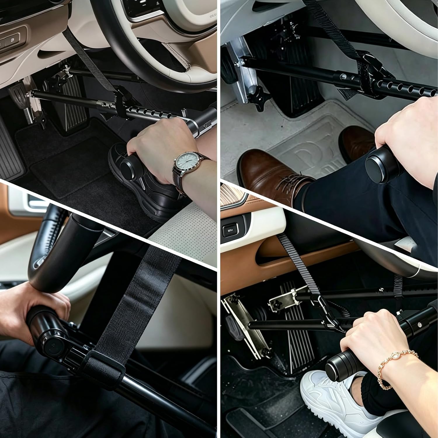 𝑼𝒑𝒈𝒓𝒂𝒅𝒆 Handicap Driving Controls Device for Disabled Drivers, Left & Right Hand CompatibleCar Pedal Assist Device, Length Adjustable Cars Driving aids
