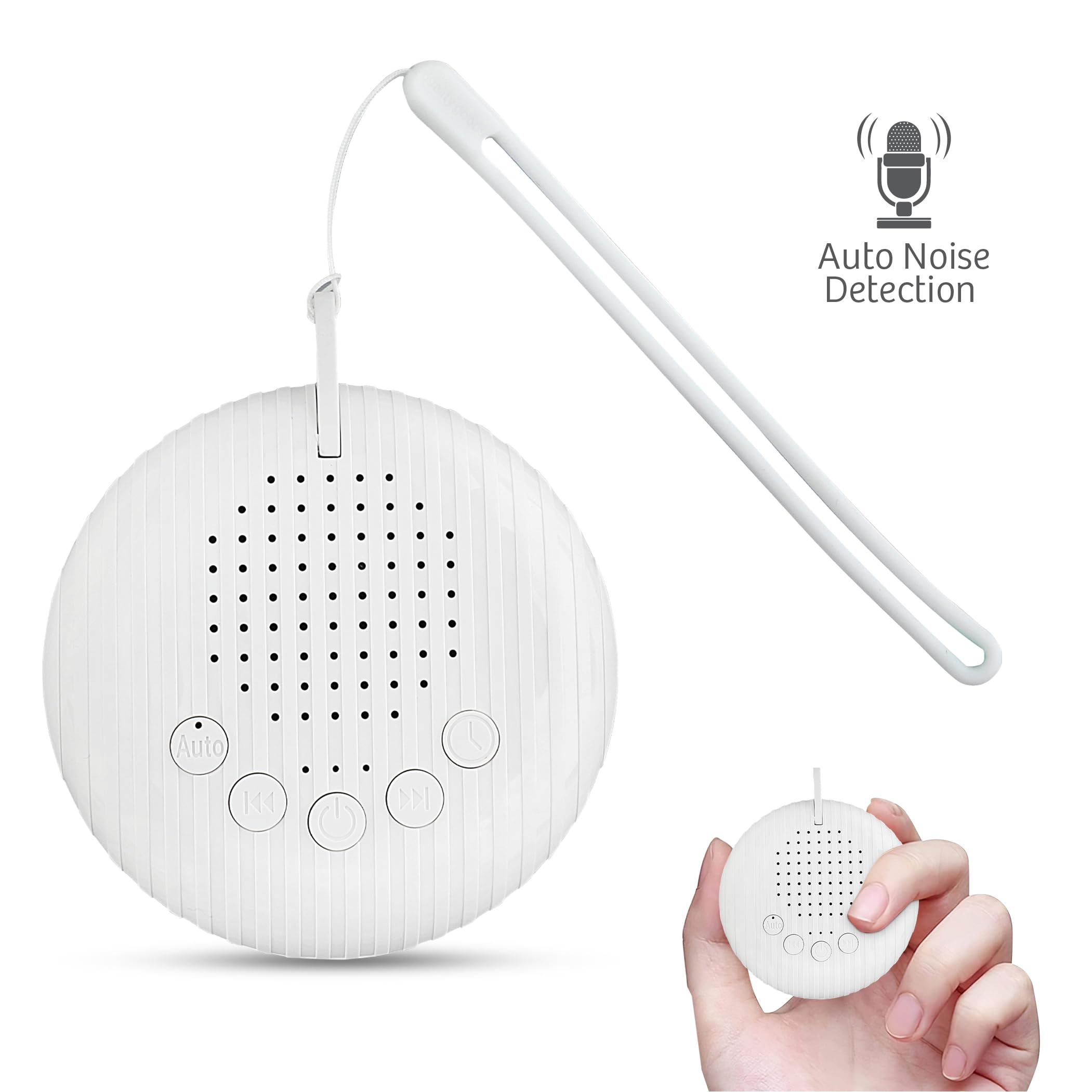 Machine à Bruit Blanc Bébé avec 10 Sons Relaxants, Minuterie, Fonction Mémoire, Portable