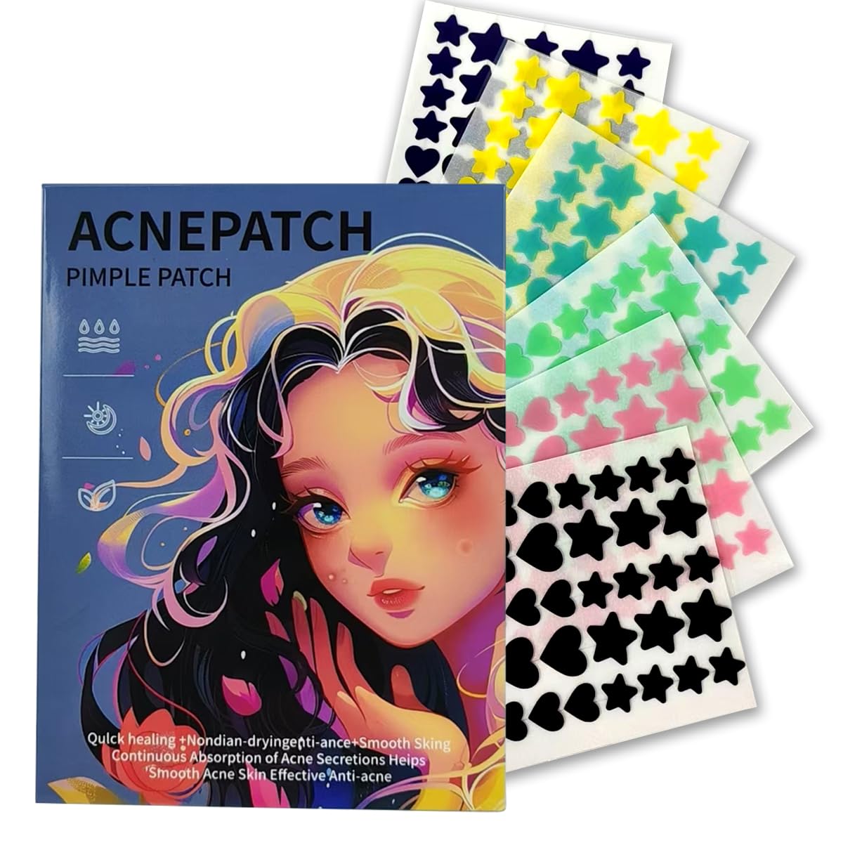 Patches Pimple Patches Midnight Magic Salicylic Acid Tea essential oil - Pimple Patches for Face Hydrocolloid Acne Patch