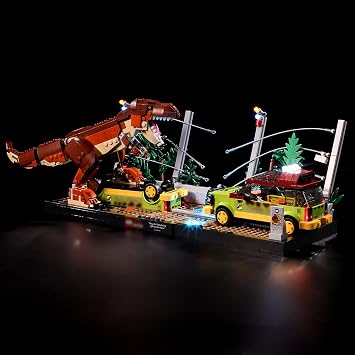 BRIKSMAX Light for T. rex-Breakout 76956 - Led Lighting Kit Compatible with Lego 76956
