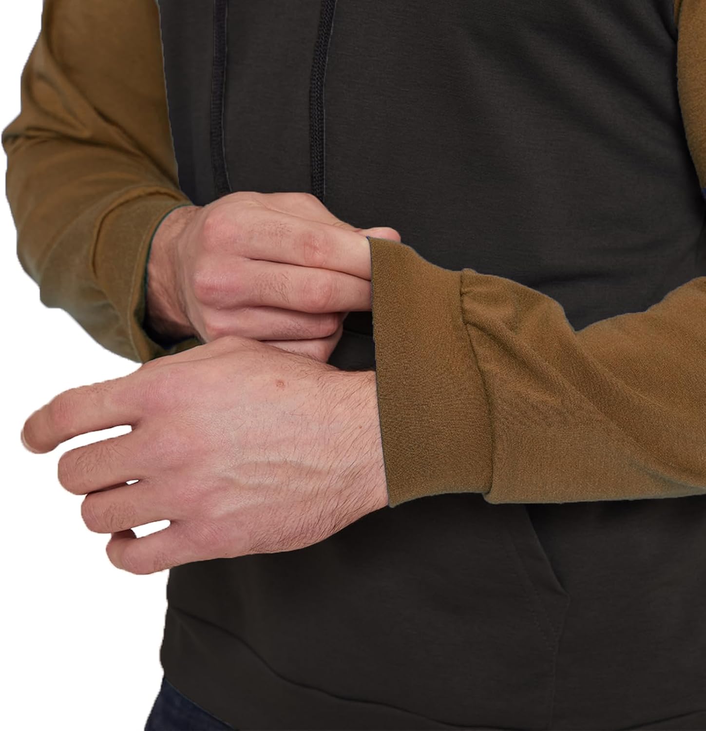 H HYFOL Men's Sweatshirt USA FLAG Patriotic Graphic Polyester Hoodies for Men Pocket Raglan Long Sleeve Sweatshirts - Image 3