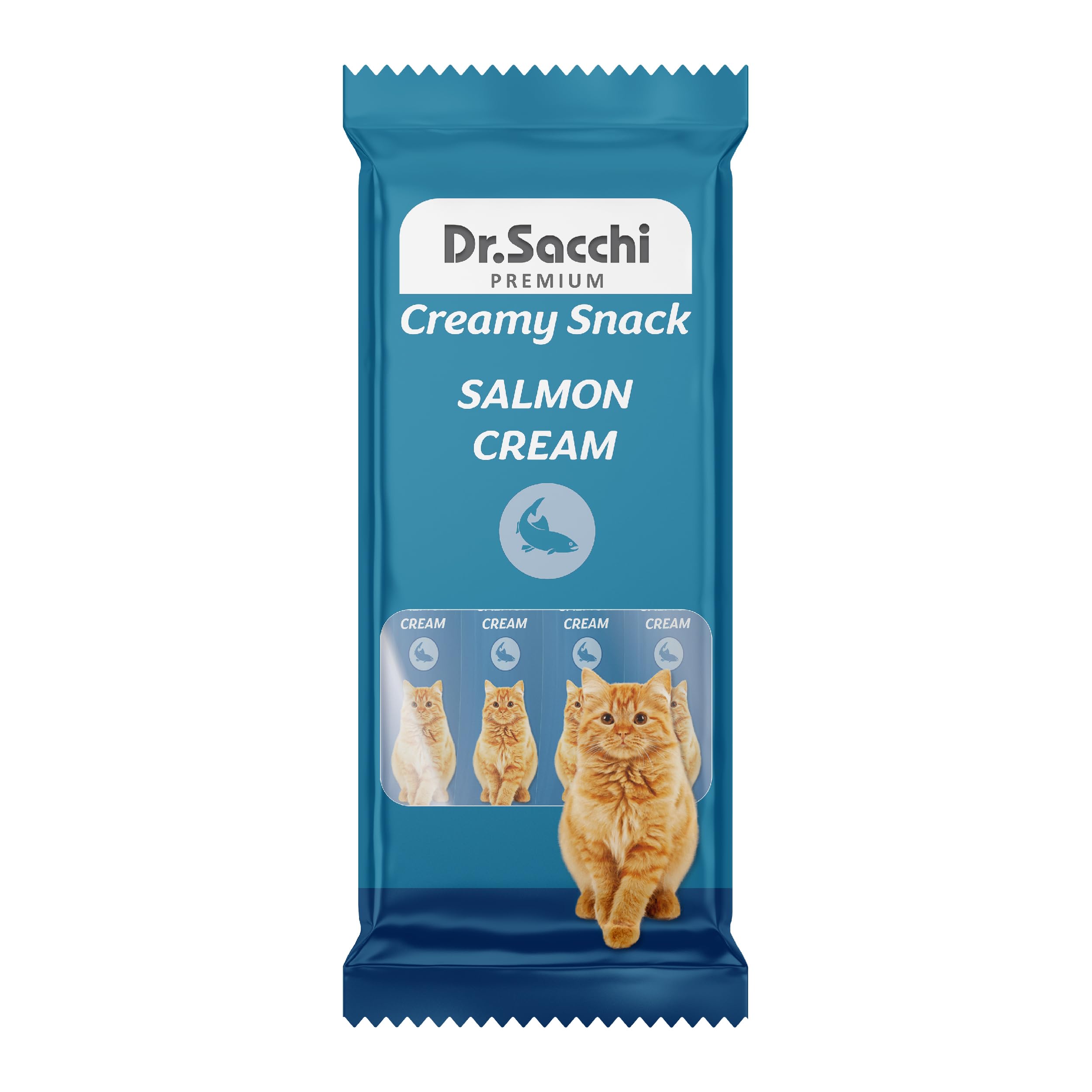 Dr.Sacchi Kedi Ödül Sıvı Salmon Kedi Maması, 4'lü