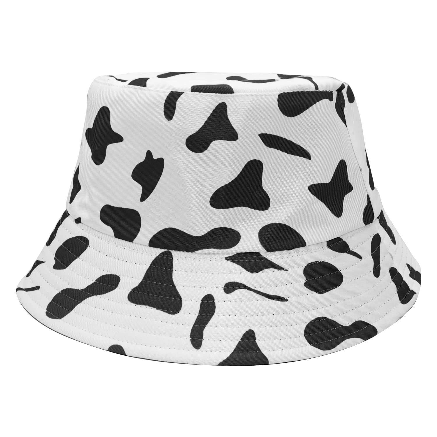 ALLY-MAGIC Cow Bucket Hat for Unisex Cotton Cow Print Bucket Hat Summer Beach Sun Hat Fisherman Hat Outdoor Cap Y3NNM