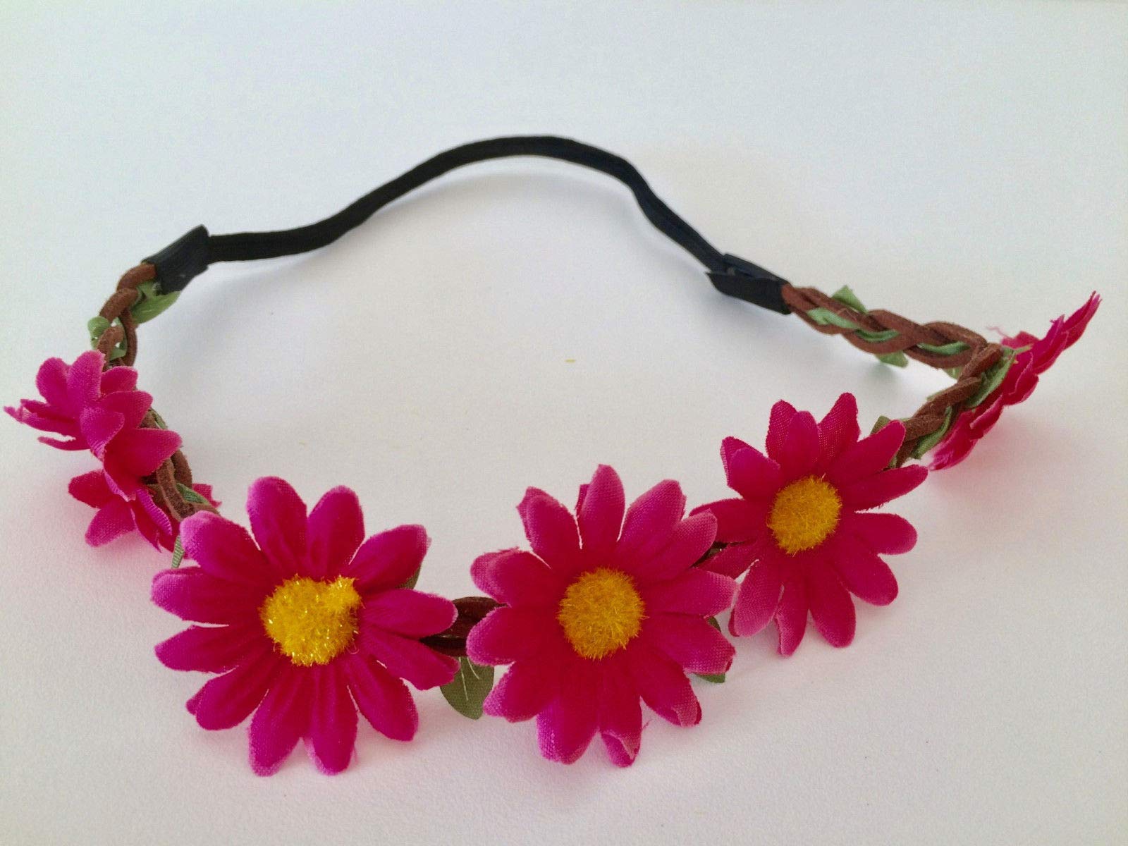 EliteKoopers Rose Daisy Design Garland Floral Flower Headband For Festival Party Wedding (1 Pcs)