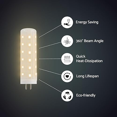 Miniatura 2 de Tech Lighting Módulo de repuesto LED Bi-Pin - Guías laterales de alineación de fácil instalación, 3000K, 550 lúmenes, regulable, clasificación de