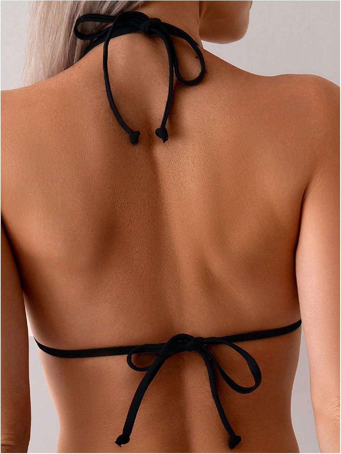 Verdusa Women's Floral Halter Bikini Top String Triangle Bra Summer Swimsuit Tops Beachwear - Image 2