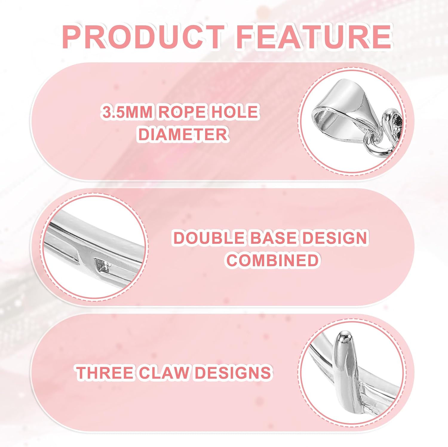 uxcell Blank Pendant Tray, Copper Drop-Shaped Bezel Tray Setting for DIY Crafting and Pendant Jewelry Making - Image 3