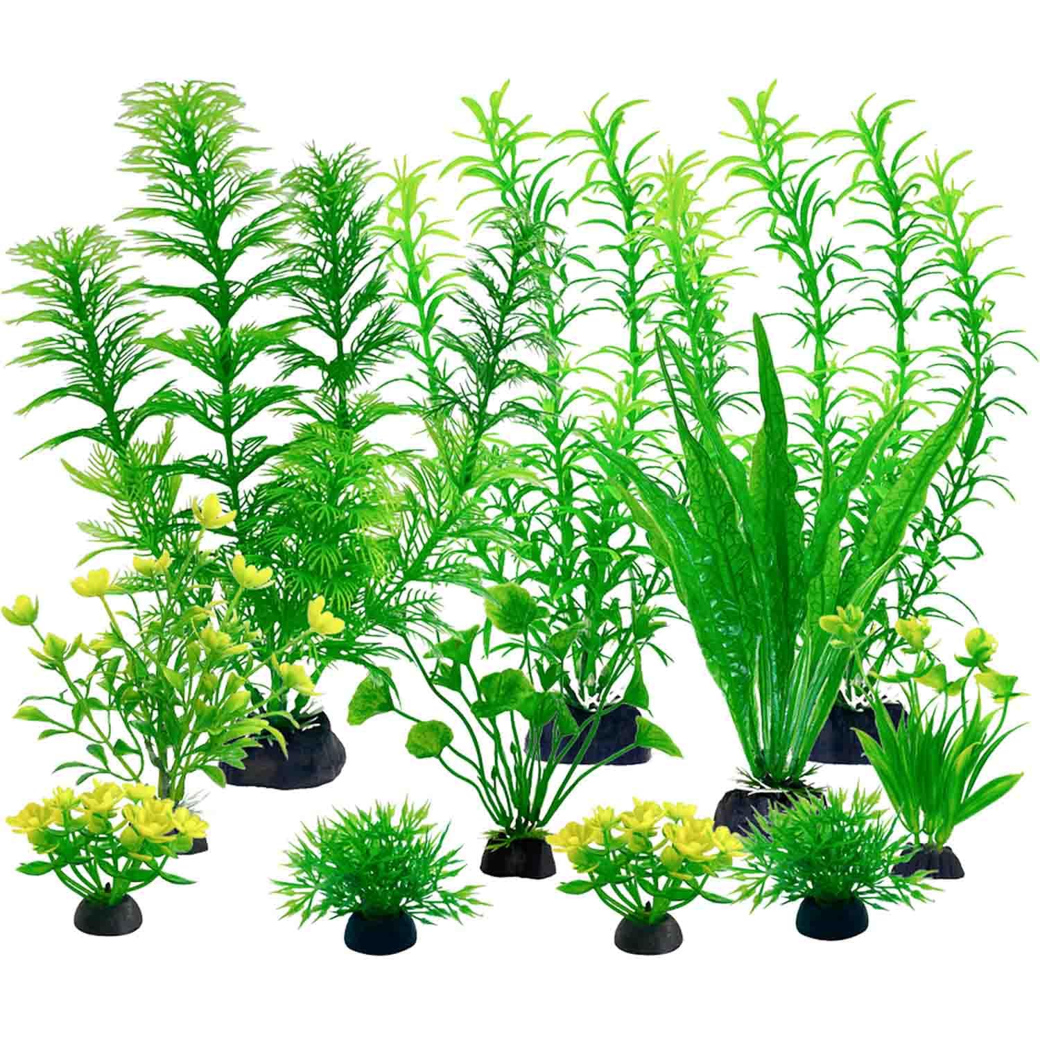 Paquete De 24 Plantas De Acuario, Decoración De Pecera, Coloridas 