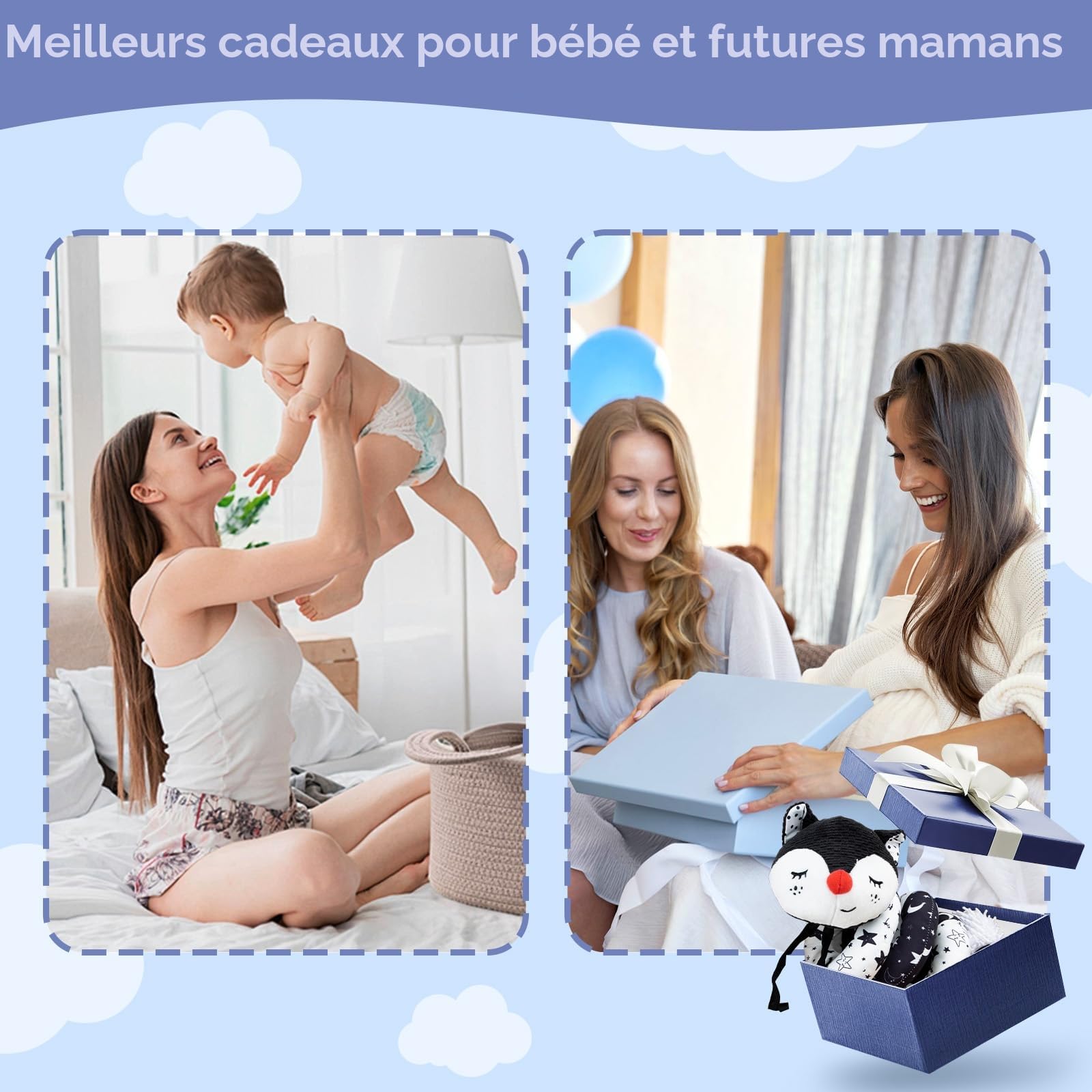 Jouets pour Poussettes, Jouet en Peluche Spirale D'activité Bébé avec Musique, Jouet Eveil Bebe, Jouets Berceau Landau pour Garçons et Filles, Jouet Bebe Naissance Cadeaux 3 6 12 Mois, Noir