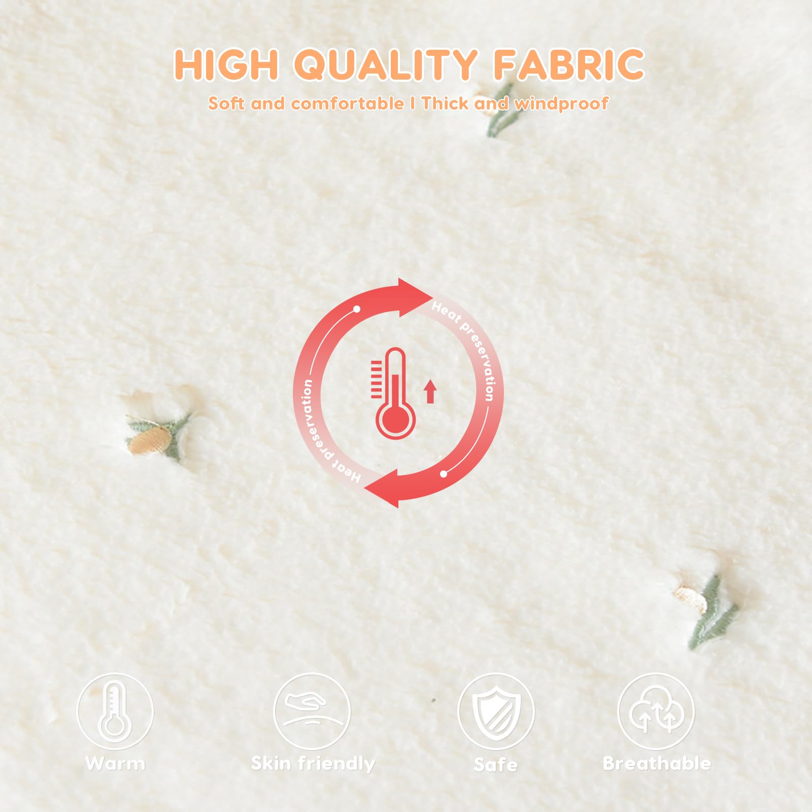 SONARIN Chaude Cape à Capuche Bébé,Manteau d'Hiver Doux Épais Poncho Tout-Petits Mignon Vêtements d'Extérieur Coupe-Vent Veste Châle pour Bébé Garçon Filles 1-3 Ans