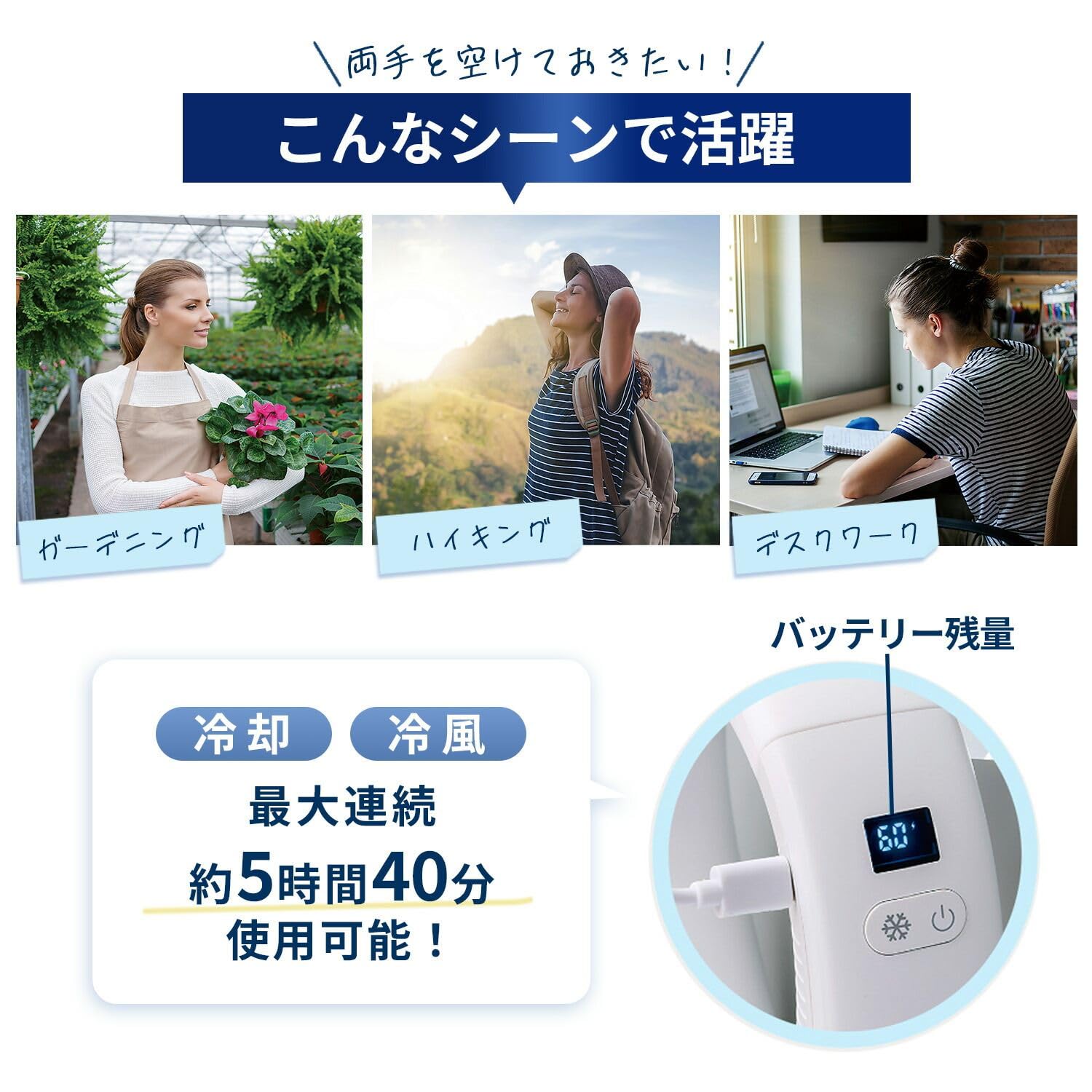 Amazon.co.jp : BWS ネックファン ペルチェスプリット デュオファン2.0