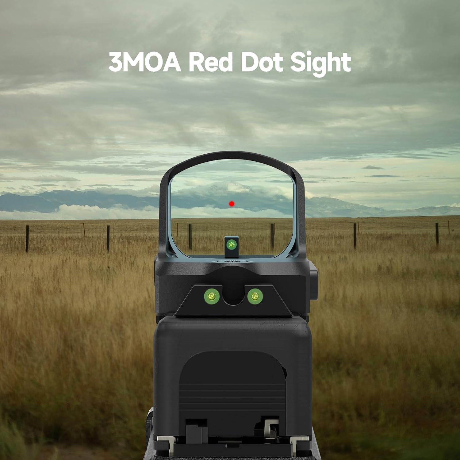 Feyachi Red Dot Sight Shake Awake Function- 2MOA Reticle,RMR & Picatinny Compatible, 1500G Shockproof,1x24mm Lens,10 Brightness Settings,Micro Reflex Optic for Pistols