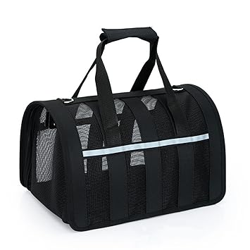 RADIONICS Pet Carrier Bag Cat Carrier Travel Bag Breathable Mesh Carrier Bag Outdoor Foldable Transport Bag for Cats and Small Dogs Travel Camping Hiking