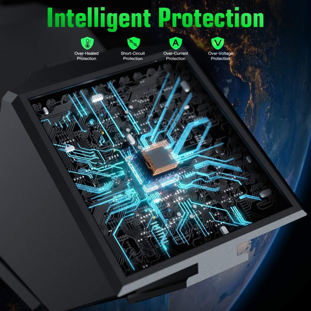 OIVO PS4 Controller Charger for PlayStation 4 Controller, PS4 Controller Charging Dock Station with Fast-Charging Chip Replacement for Dual Shock 4 Controller