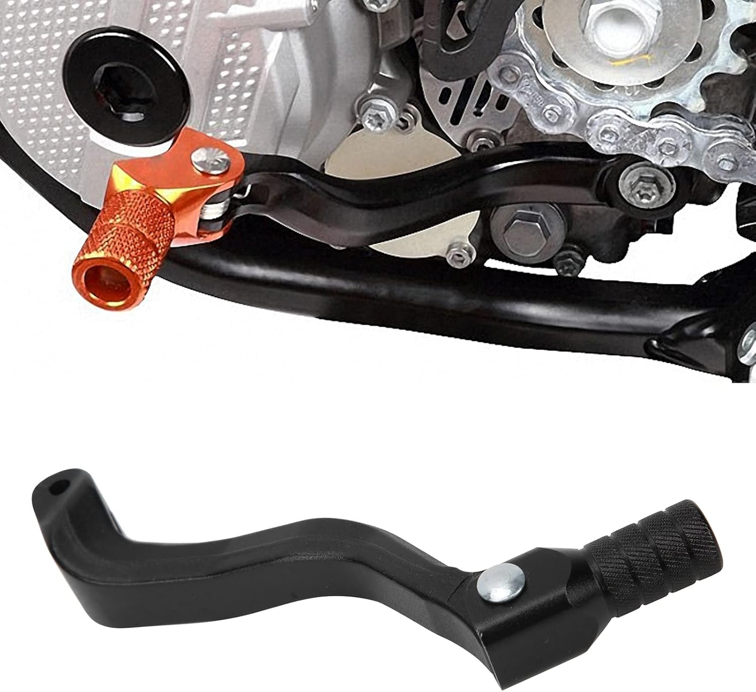 Gear Shift Lever,Gear Shift Lever Aluminium Alloy Folding Foot Shifter Replacement for CB NC 125 150 200 250 450 Dirt Pit Bikes