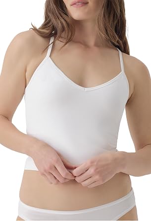 Pact Organic Cotton Womens Everyday Shelf Bra Cropped Camisole