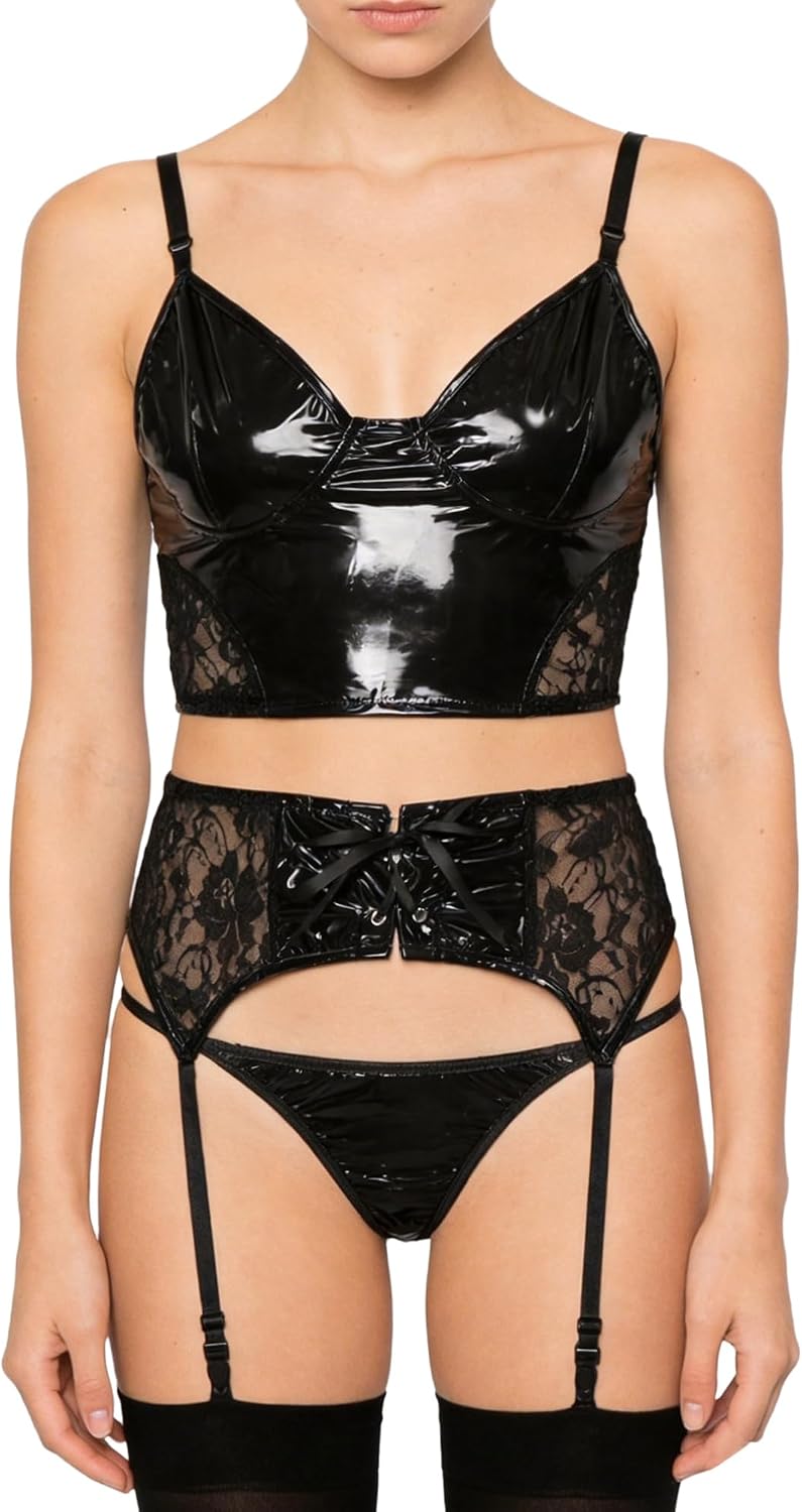 CHICTRY Sleepwear Lingerie Set for Women Bodycon Teddy