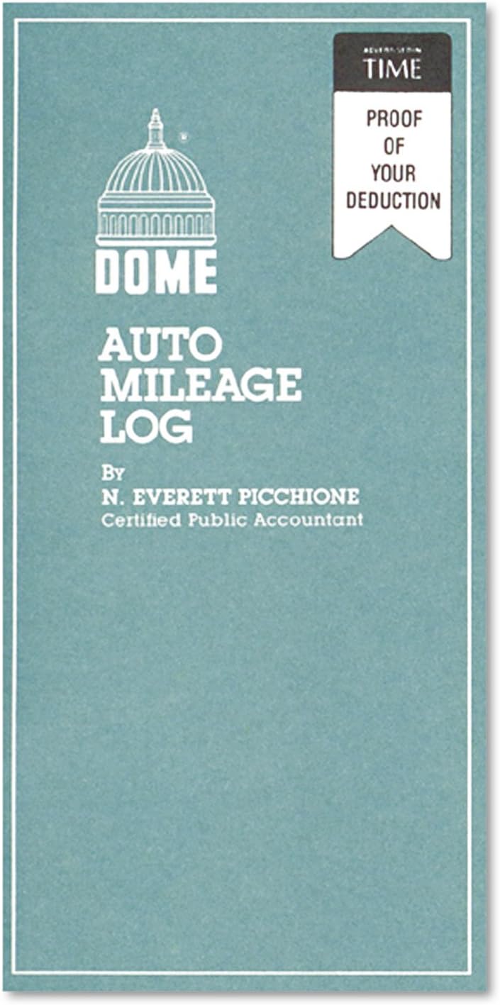 3 Pack Auto Mileage Log, Undated, 3 1/4 x 6 1/4, 32 Forms. Made in The USA