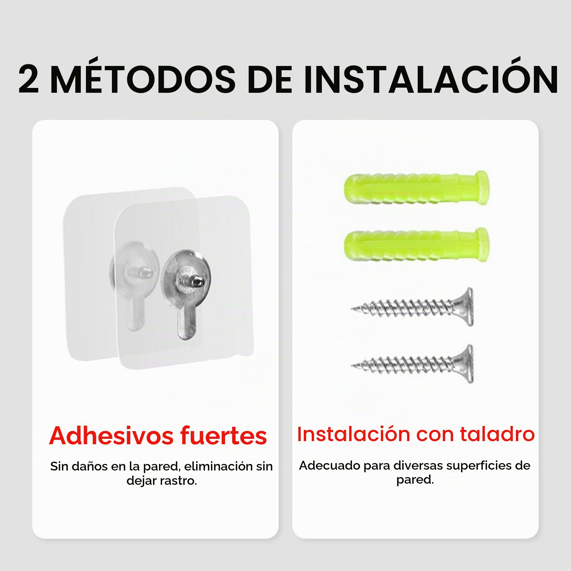 Portarrollos de Papel Higiénico de Acero Inoxidable, Autoadhesivos o Taladrar en Pared, Portarrollos de Papel Higiénico para Inodoro Baño Cocina (Plata, Estilo B)