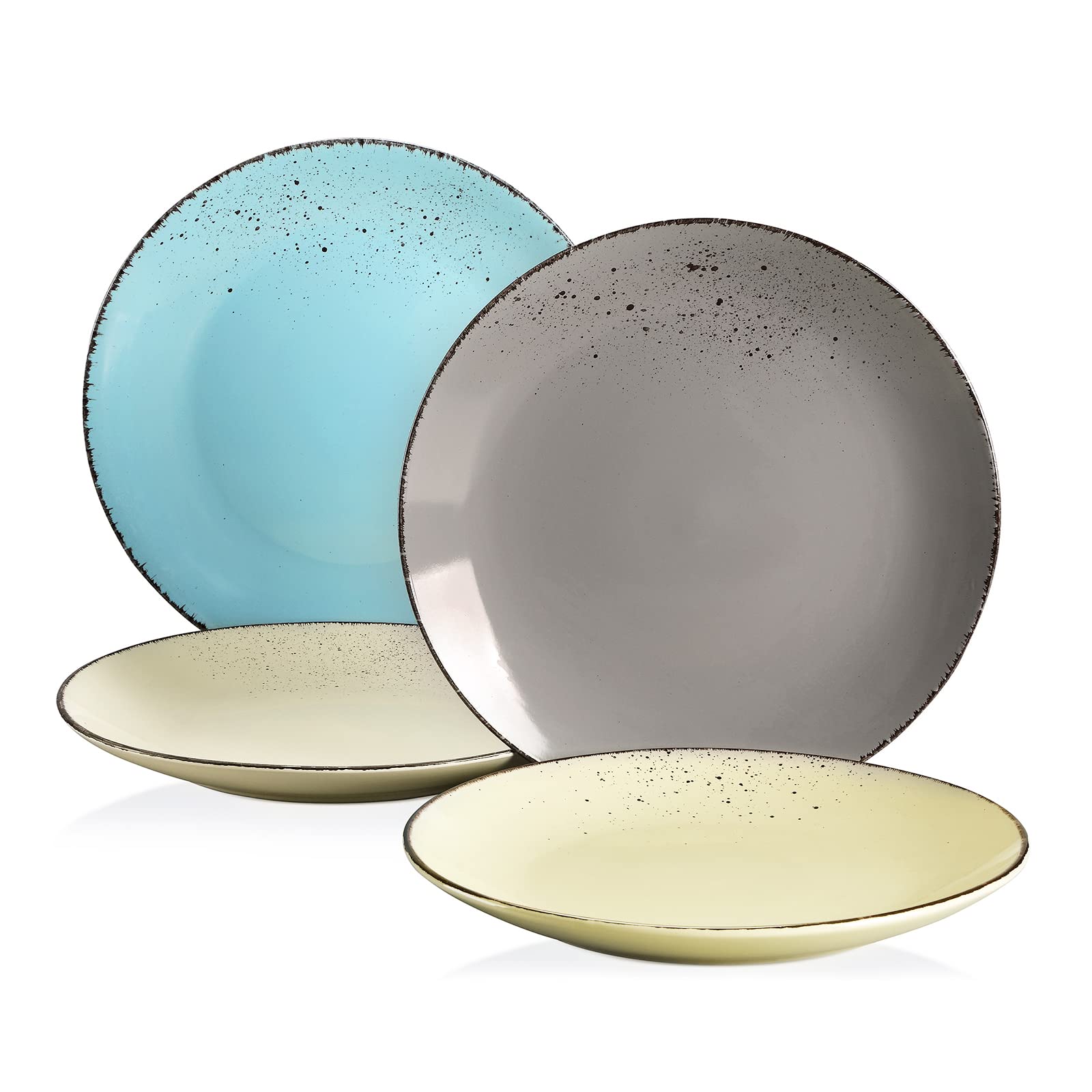 vancasso Navia Set of 4 Earthenware Dinner Plates Vintage Look โ image 1