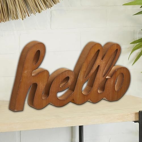 Miniatura 1 de Letrero de madera con texto en inglés Hello Beautiful para colgar en la pared, de 15 pulgadas, para colgar en la pared, diseño rústico de Hello