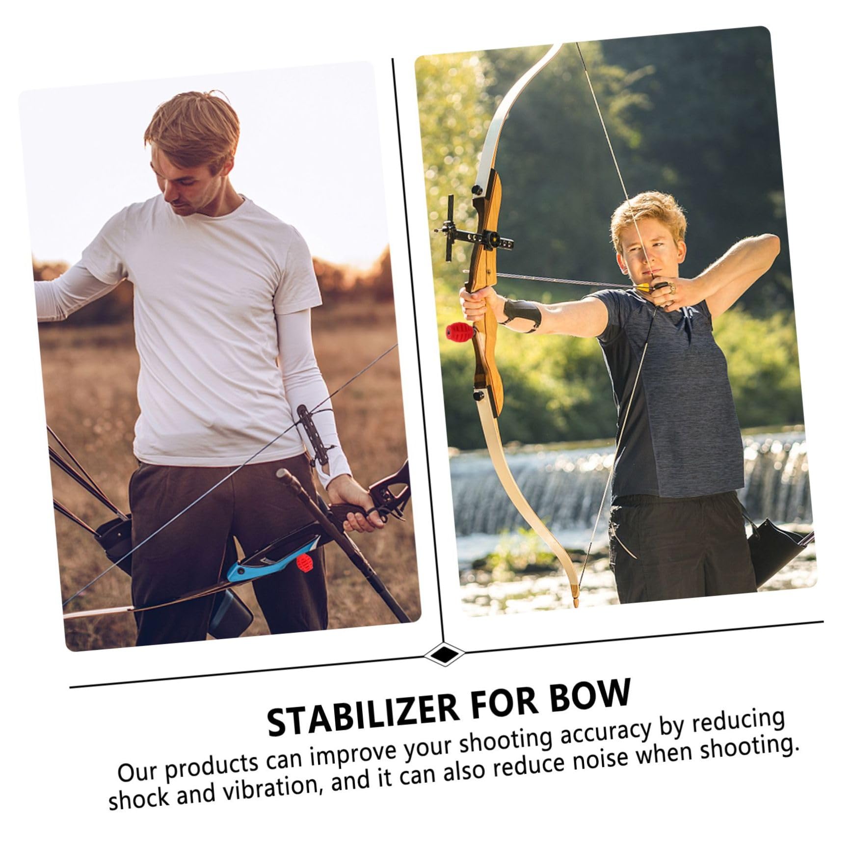KOMBIUDA Vibration Limb Damper Arrow Absorber Rubber Stabilizer Rubber Absorber Silent Shooting
