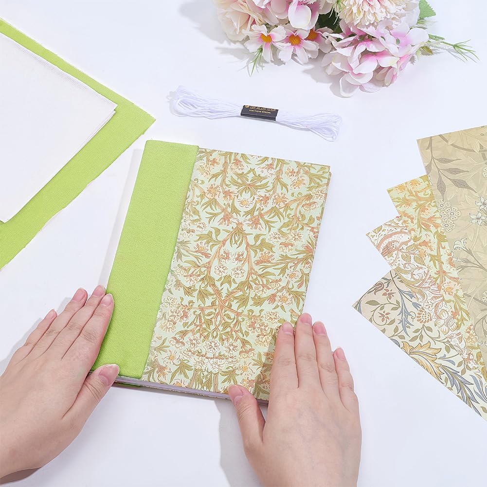 WEBEEDY Set di rilegature fai da te per principianti, set iniziale con istruzioni per aghi filettati per pianificatori fatti in casa, crea i tuoi materiali artistici per libri