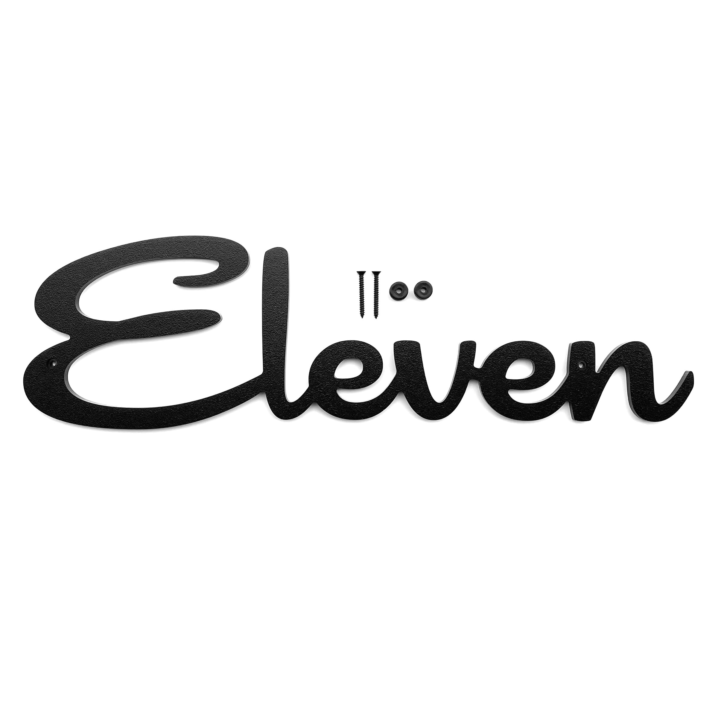 Amazon.com: Mid Century Modern Cursive House Numbers, 5 inch black ...