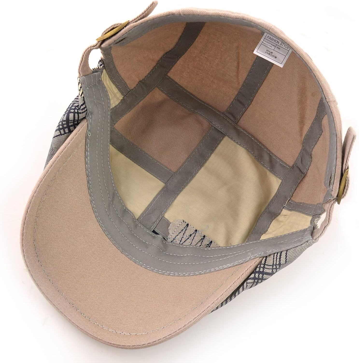 MOACC M Men's Beret Hat Cotton Buckle Adjustable Newsboy Hats Cabbie Gatsby Cap - Image 7