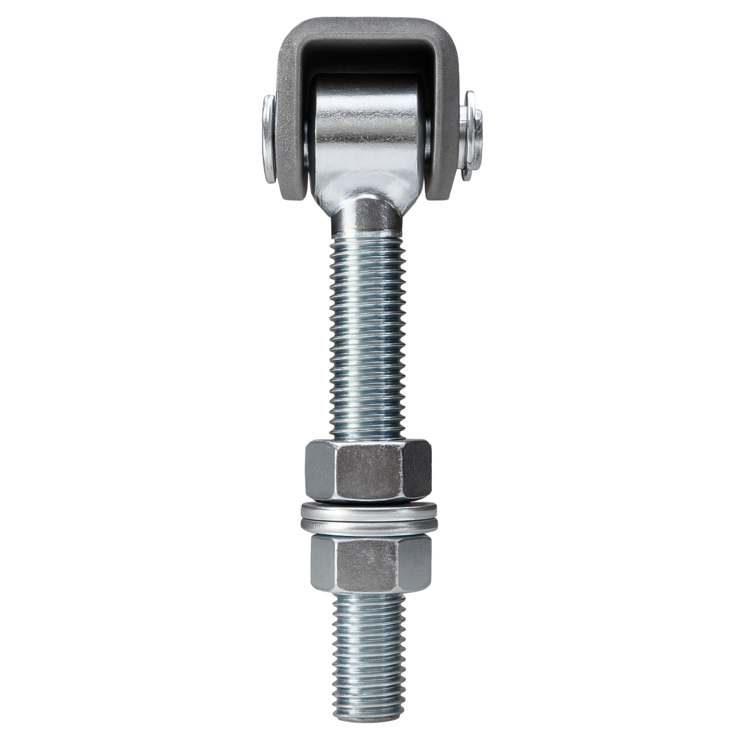 WDB - Charnière de portail réglable galvanisée - Charnières pour portail de jardin - Charnières à charge lourde - Installation de portail - Charnières de portail suspendues - Lot de 2 charnières de