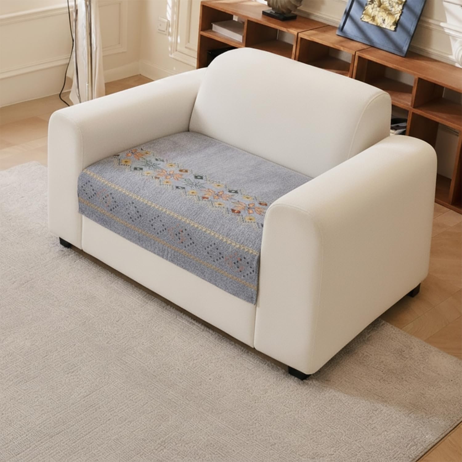 House of Quirk Chenille Sofa Cover - Bohemian Style -9