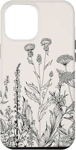 Funda para iPhone 12 Pro Max con diseño de flores silvestres