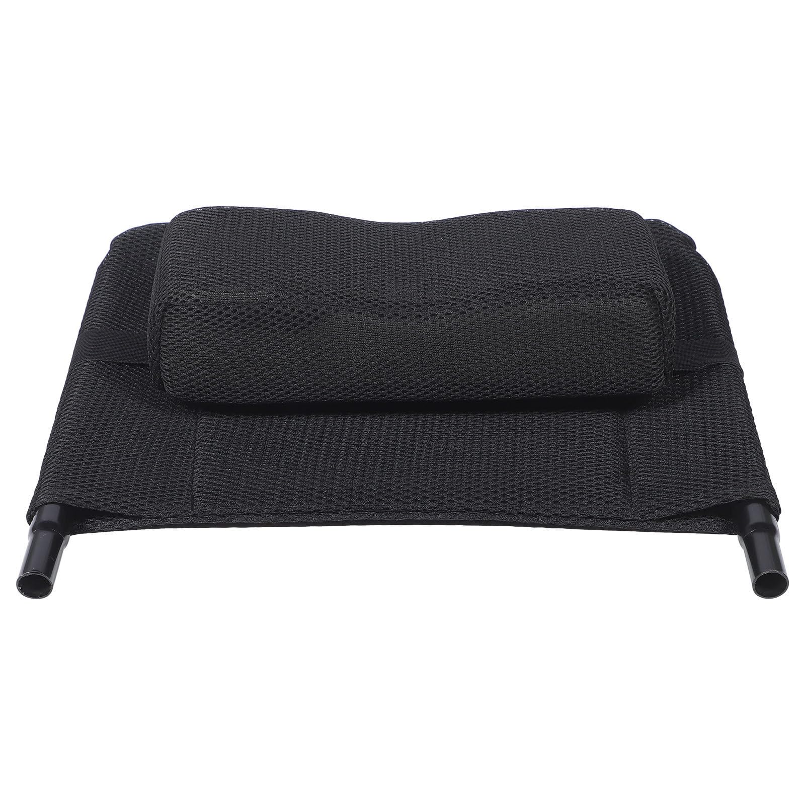 Extensión de Respaldo para Silla de Ruedas Manual de Acero al Carbono Tela de Malla Negra, Respaldo Alto y Firme para Mayor Comodidad y Soporte