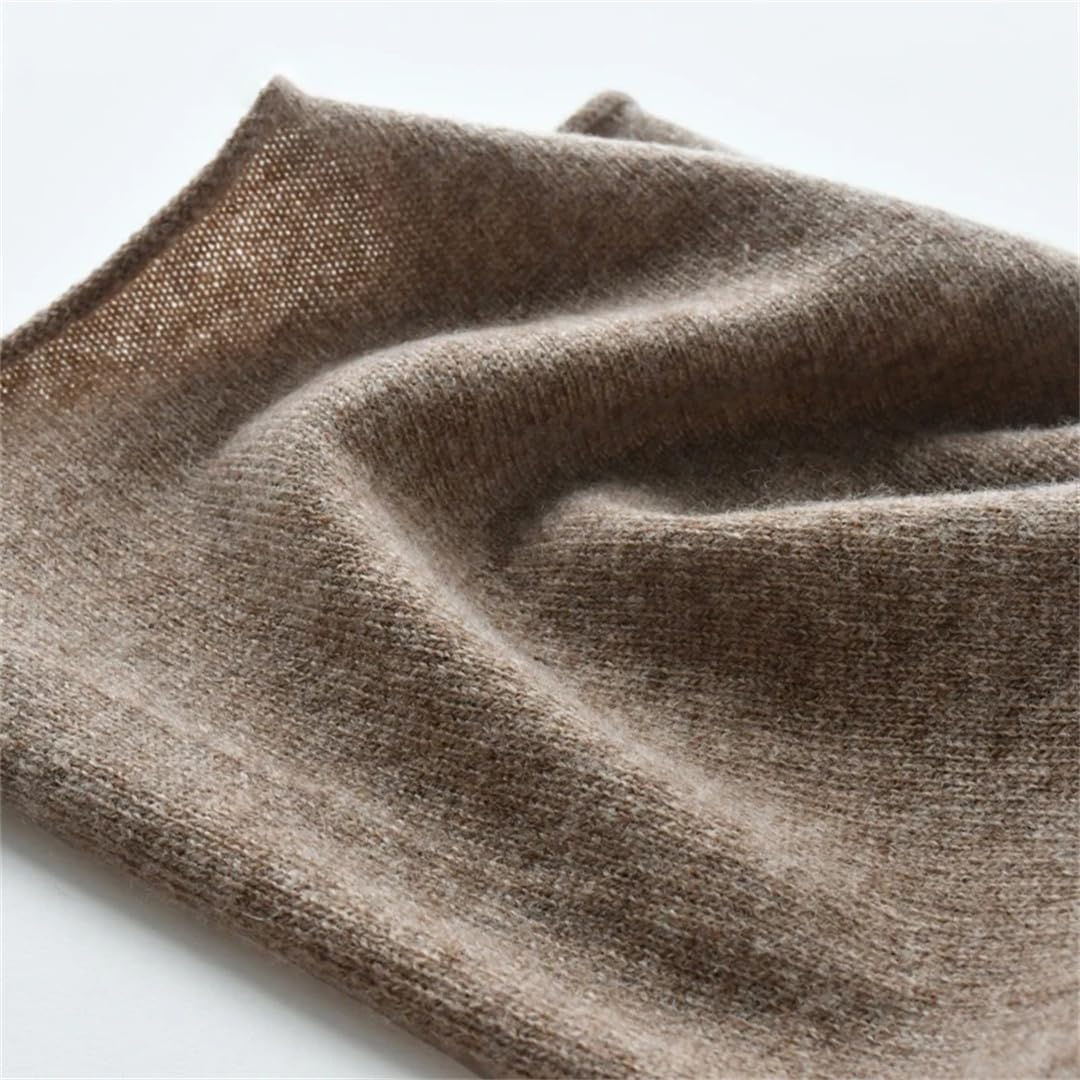 Lmtossey Sciarpa in cashmere da donna tinta unita invernale calda lavorata a maglia sciarpe sottili unisex uomo foulard lana collo sciarpe anello