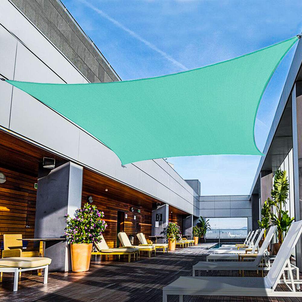 Shade&Beyond Sun Sail Shade Canopy Rectangle 10' x 10' 185GSM Shade