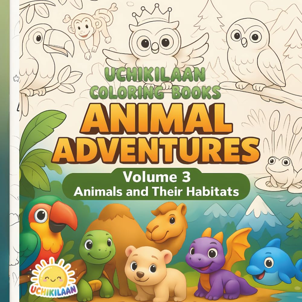 Animal Adventures – Volume 3: Animals & Their Habitats: Discover amazing animals and explore where they live — from jungles and rivers to snowy mountains and grassy plains!